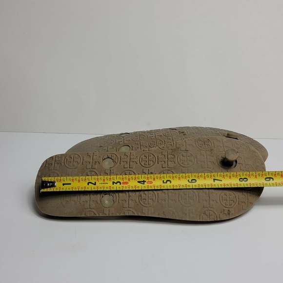 Tory Burch Women's Orange Flip Flop Sandals Size 5 Casual Summer - Picture 6 of 7